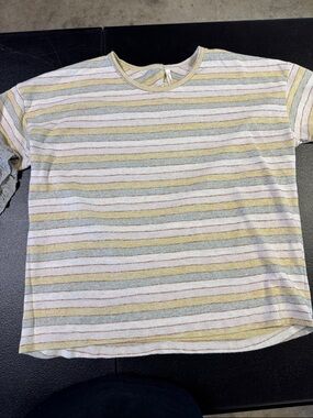 Bundle of Rylee + Cru tops  Striped Short Sleeve Tee in Yellow, Green, Pink,